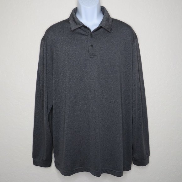 Grand Slam* Men's Long‎ Sleeve 3 Button Down Straight Hem Golf Shirt~ Size XL - Picture 1 of 11